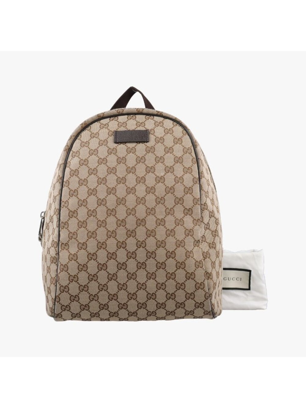 Gucci GG Canvas Beige Brown Backpack